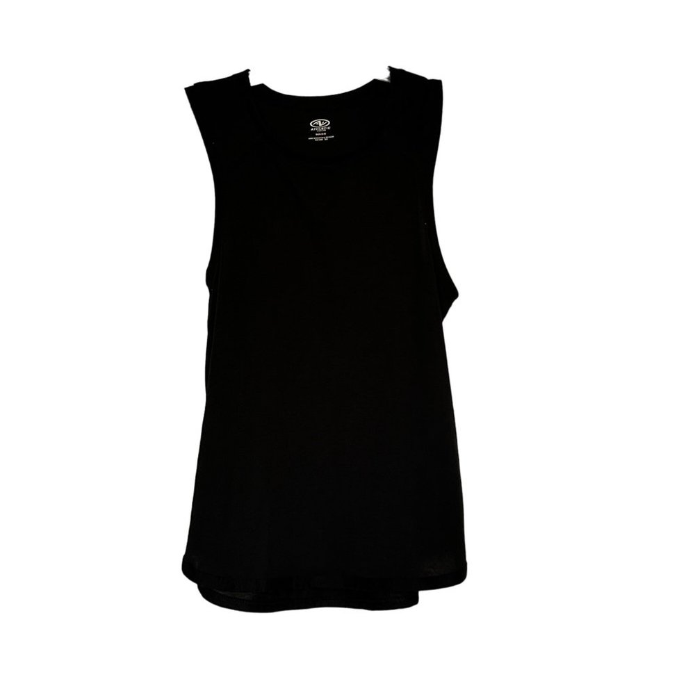 Athletic works black sleeveless exercise tank top woman’s Size small 1491